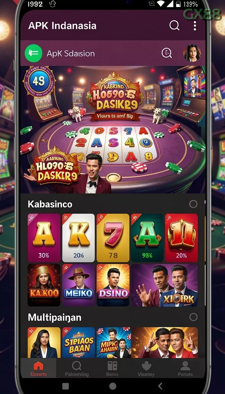 Cuplikan layar SLOT710 — aktivitas